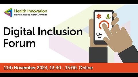 Webinar | Digital Inclusion Forum (11th of Nov 2024)