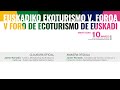 EUSKADIKO EKOTURISMO V.FOROA / V FORO DE ECOTURISMO DE EUSKADI: CLAUSURA