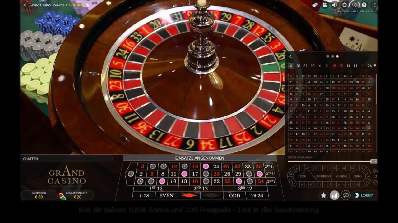 100€ VS. Grand Casino Roulette - YouTube