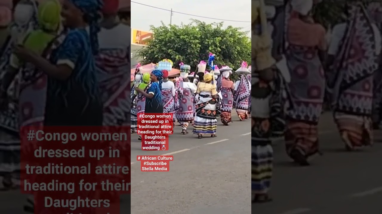 How Congo women celebrate their traditional wedding 