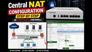 how to configure central nat in fortigate firewall