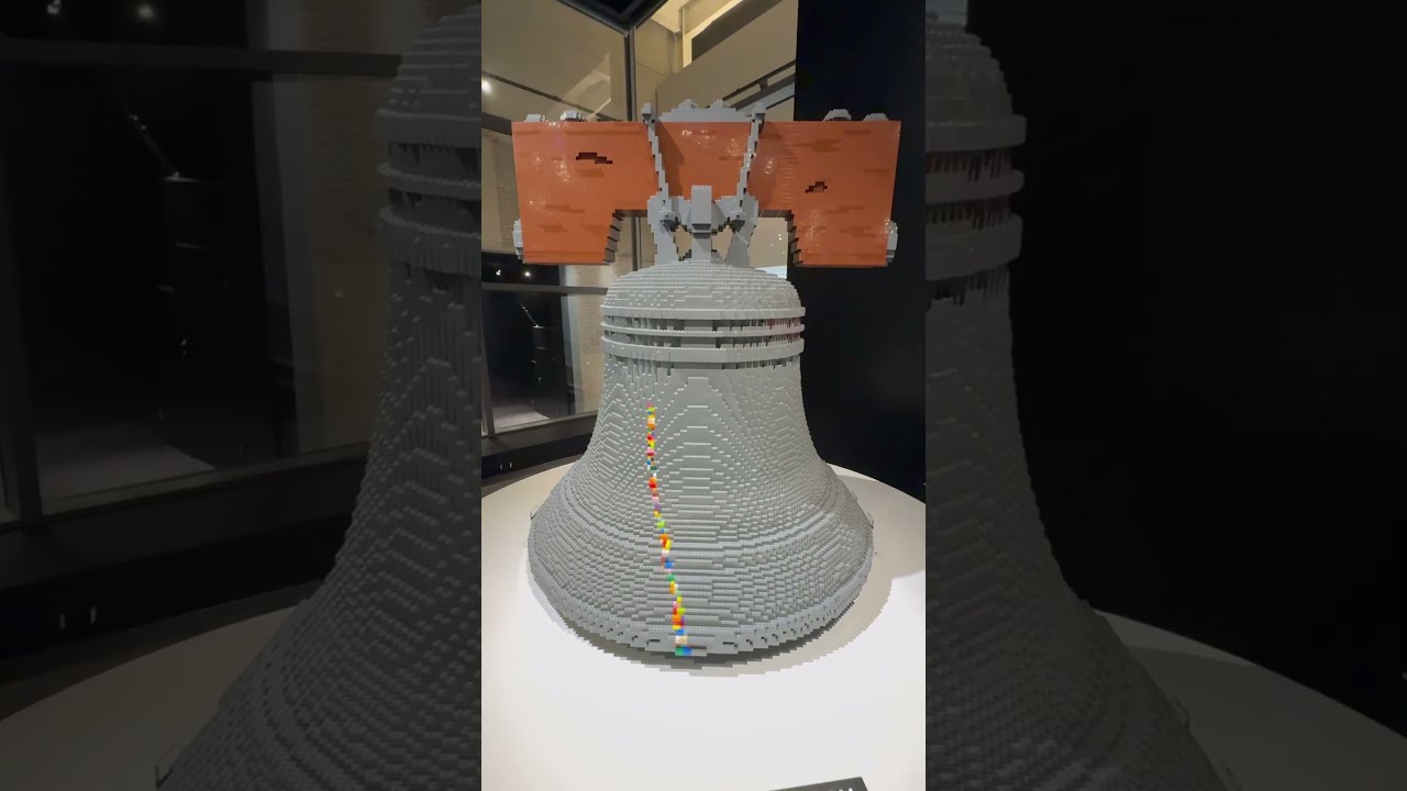 Lego Liberty Bell Philly artofthebrick franklininstitute philly philadelphia lego legos art