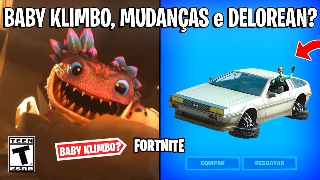 FORTNITE TRAILER BABY KLIMBO, DELOREAN DE VOLTA PARA O FUTURO e