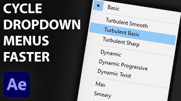 Cycle Through Dropdown Menus in After Effects Faster! [Free Scripts]