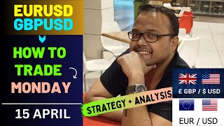 EURUSD Analysis MONDAY 15 APRIL | GBPUSD Analysis MONDAY 15 APRIL | EURUSD Strategy  GBPUSD Strategy