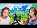 Teaching MY MOM Fortnite!