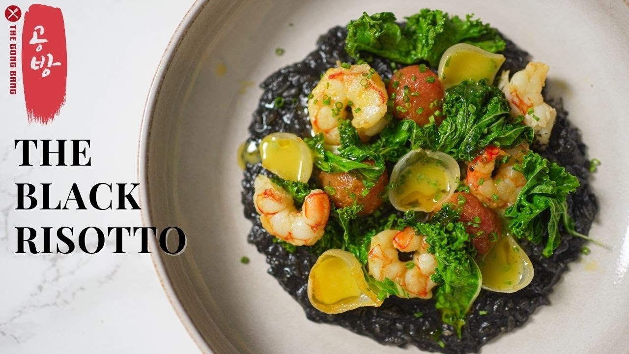 Squid Ink Risotto Recipe - Risotto with Squid and Squid Ink