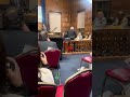 Protester refuses to leave council dais