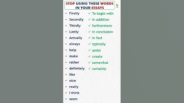 Stop Using These Words In Your Essays | Essay Writing In English 📝💯✅
