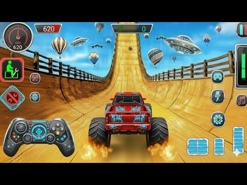 Monster Truck Mega Ramp Impossible Driver - 4x4 Ultimate Car Stunts GT Racing - Android GamePlay