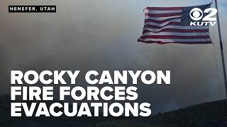 Growing Rocky Canyon Fire forces evacuations for residents of Henefer