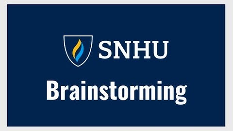 Brainstorming