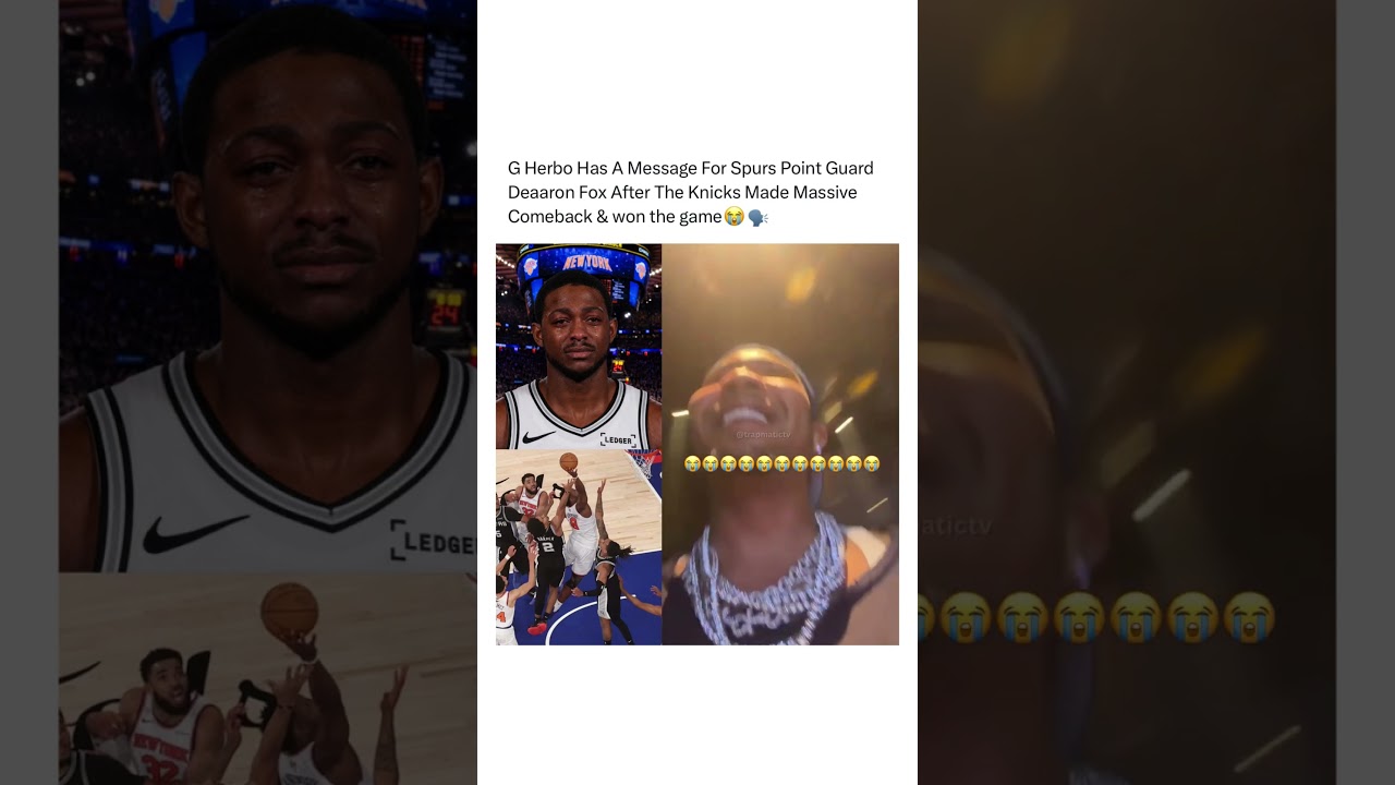 在 YouTube 上觀看「G Herbo has a message for spurs guard Deaaron fox after the Knicks comeback😭 #shorts #nba #nyc」 在 YouTube 上觀看「G Herbo has a message for spurs guard Deaaron fox after the Knicks comeback😭 #shorts #nba #nyc」