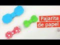 Pajarita de papel para el cuello de la camisa (Origami)