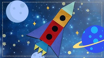 Basic Shaped Rocket🚀 | Learn how to use Basic shapes to make a Rocket for beginners