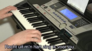 Video thumbnail of "Jan Smit - Recht uit m'n hart KARAOKE + lyrics"