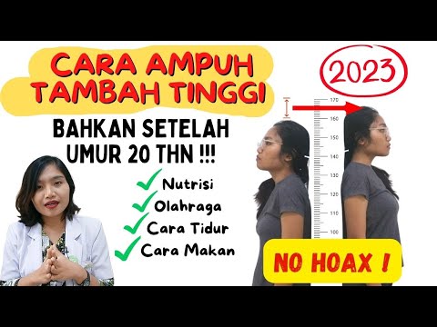 CARA CEPAT MENAMBAH TINGGI BADAN 2023 BAHKAN SETELAH UMUR 20 TAHUN ! | dr.Emasuperr