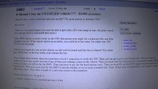 Craigslist be careful what  you buy do your research