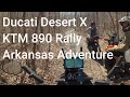 Another Arkansas Adventure on the Desert X and KTM 890's