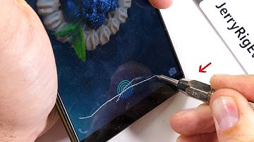 In-Glass Fingerprint Reader SCRATCH Test! - Will it still work?