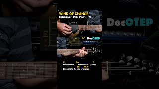 Wind Of Change - Scorpions (1990) Easy Guitar Chords Tutorial with Lyrics Part 1 SHORTS