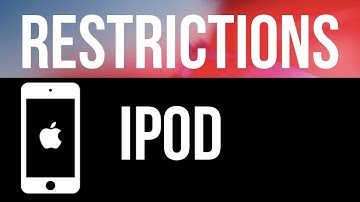 Can’t find restrictions in iPod touch ? FIX