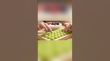 AI Keyboard ASMR: Green Grapes