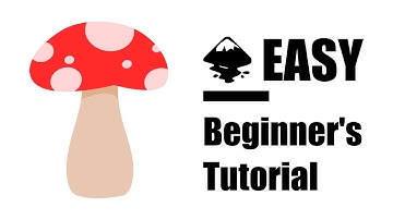 EASY & SIMPLE Mushroom Illustration | Inkscape Tutorial