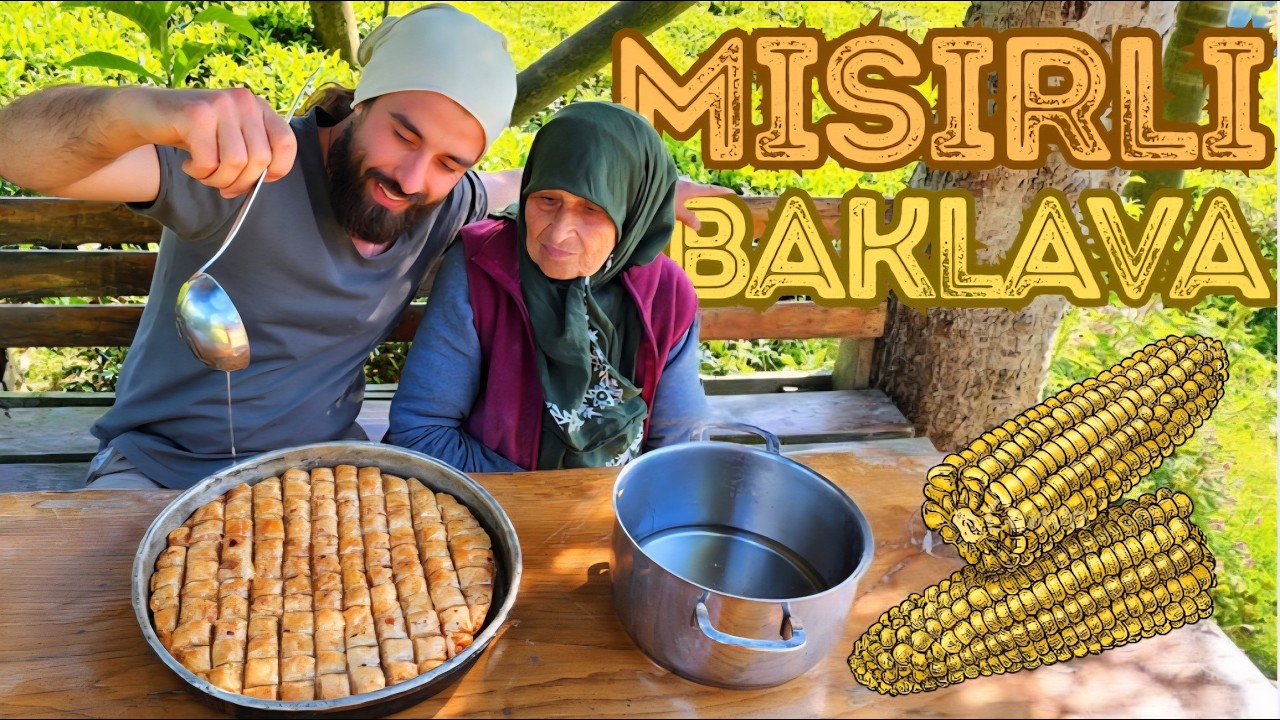 MISIR BAKLAVASI🌽 | NİNEMLE YÖRESEL LEZZETLER ⚠️ORGANİK EMZİK Mİ⚠️
