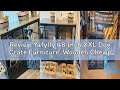 Review Yafylly 48 Inch XXL Dog Crate Furniture, Wooden Chewproof Dog Kennel with Interactive Window,