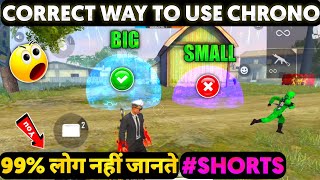 Correct Way To Use Chrono | Every Free Fire Players Must Watch | #Shorts #Short - Garena Free Fire
