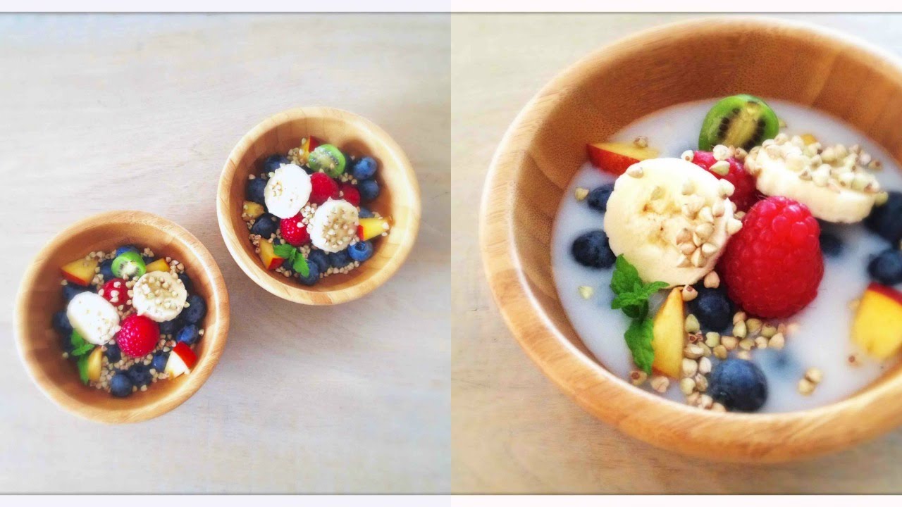 Caramelized Buckwheat Muesli with Fresh Fruit (Raw Vegan & Gluten Free!) YouTube