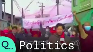 Myanmar Protesters March on 1-Year Anniversary of Military Coup screenshot 4