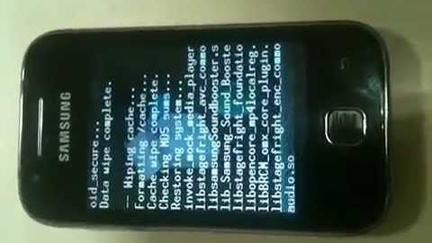 How to flash stock rom on galaxy y without odin