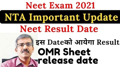Neet Result Date announced | OMR Sheet release|Official answer key |ispneet