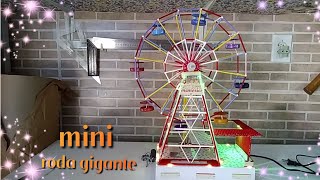 como fazer roda gigante em miniatura.