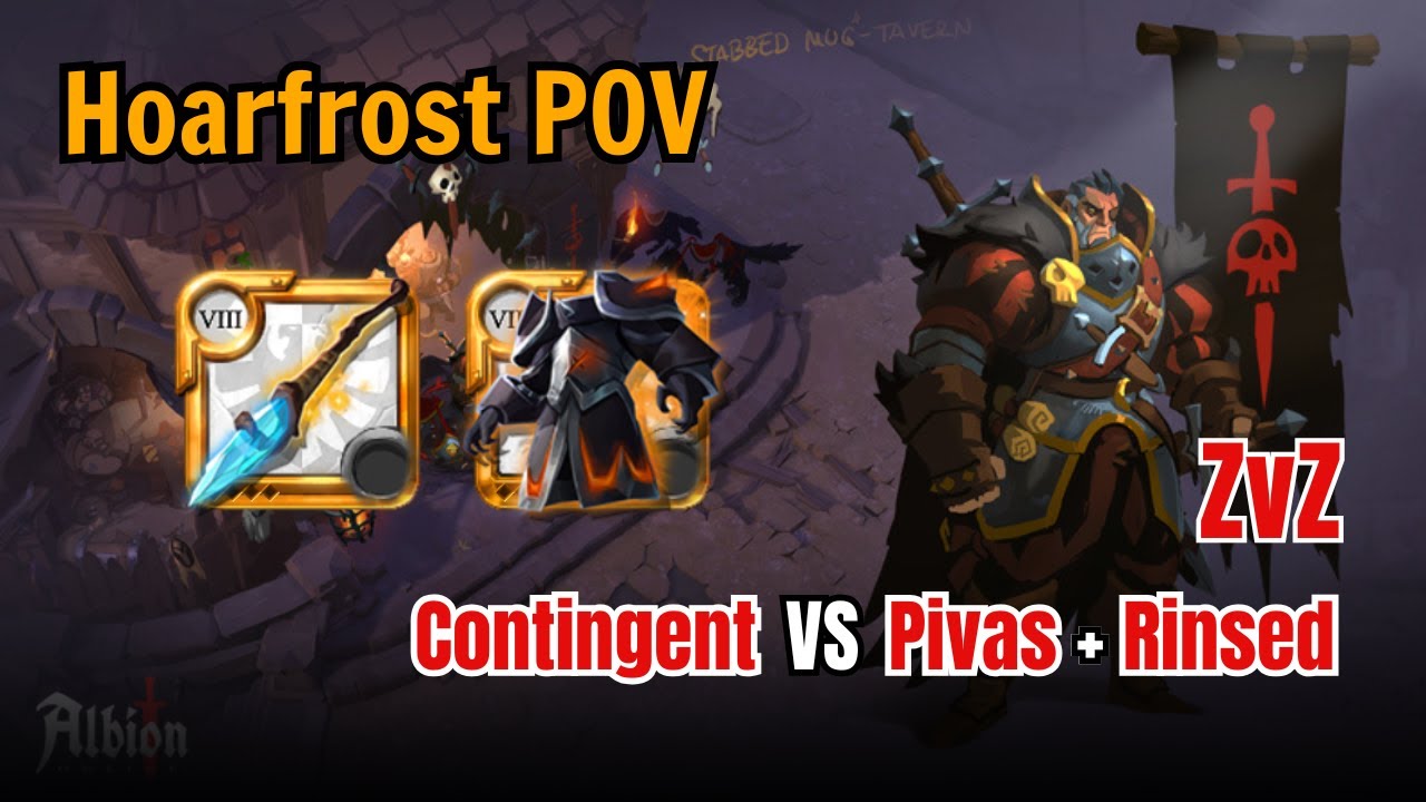 Contingent VS Pivas + Rinsed | Support POV | Albion Online | ZvZ
