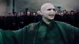 Harry Potter final battle against Voldemort.