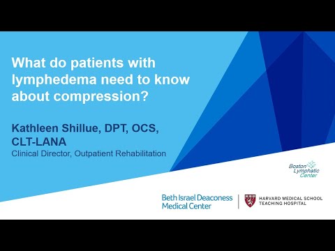 What do patients with lymphedema need to know about compression?