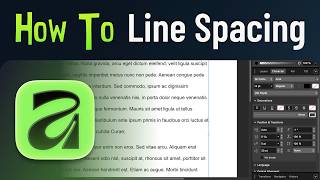 How to Adjust Line Spacing in Affinity by Canva