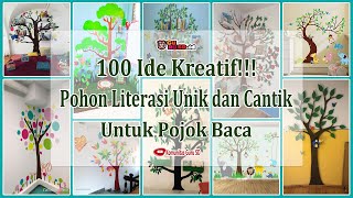 100 Gambar Pohon Literasi Unik dan Cantik || Cocok untuk Pojok Baca