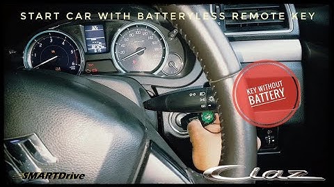 Suzuki Ciaz :  Start the car with Remote key with dead battery in key.