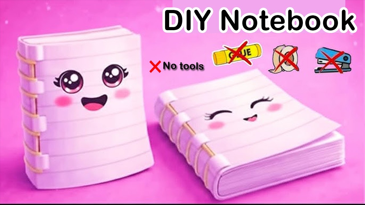 How to Make Mini Notebook at Home | No Glue Cute Paper Craft | School ...