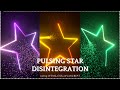 Pulsing Star Disintegration Effect | HTML, CSS & JS Tutorial
