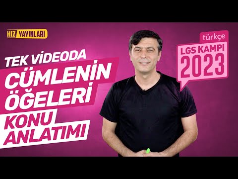 TEK VİDEODA HALLET! 8. Sınıf Türkçe Cümlenin Öğeleri Full Konu Anlatımı: LGS 2023 Kampı Genel Tekrar