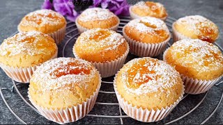 MUFFIN con marmellata morbidi e soffici! Super golosi e spariscono in un attimo!! dolce in 5 minuti