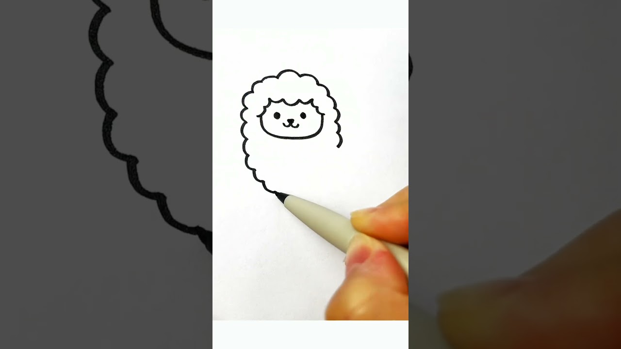 You can draw an alpaca like this at a glance!🥰❤️😍💥💥 