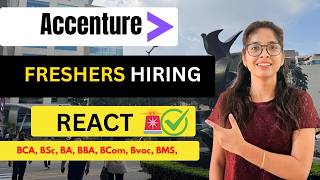Accenture Hiring React Developer 2026 🔥 | 0 Experience | Bangalore Location | Apply Now