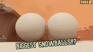 POSSIBLY Making The BIGGEST SNOWBALL In Fling Things and People!?