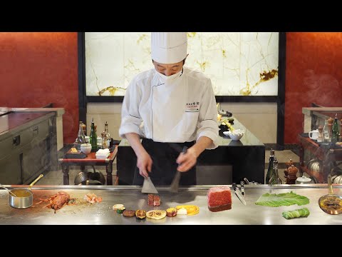 最高級ステーキ $260 Steak & The World's 3 Major Delicacies - Japanese Food - Teppanyaki Wagyu 鉄板焼 豊園 京都